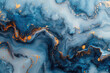 A digital art background of swirling marble patterns in shades of blue and white. Created with Ai