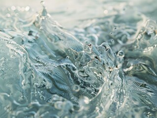 Poster - Fluid Motion Captured in Static Image EvokingSense of Dynamic Energy