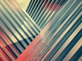Poster - Precise Geometric Patterns Arranged in Angular Slices for Abstract Art.