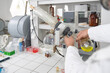 © Hernandez & Sorokina/Stocksy - Person Working With Rotary Evaporator