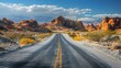 Desert Highway Odyssey: Nevada to California. Concept Road Trip, Desert Landscapes, Adventure, Nevada, California