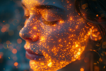 Poster - An AI-driven content generation tool creating articles, stories, or music based on input data and parameters. Concept of creative AI and generative models. Generative Ai.