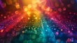 A colorful abstract background with many different colored lights, AI
