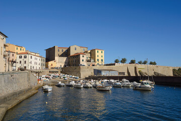 The marina of Piombino (protected dock), Piombino, Tuscany, Italy