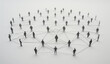 © Peopleimages - AI - Link, connection and team for social network with communication and solidarity, development and ally. Synergy, inclusion and support with trust in partnership, community and group together for growth