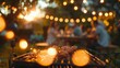 Defocused laughter and chatter fill the air as a backyard barbecue blurs into the background with glistening grill marks and mouthwatering scents teasing the senses. .