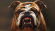 vicious bulldog head snarling high definition 