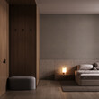 © Oleksandr Shcherban/Stocksy - Modern stylish bedroom interior, 3d render