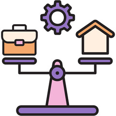 Poster - Work-Life Balance Icon