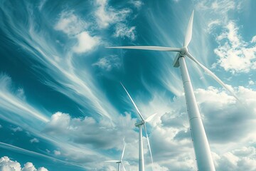 Wall Mural - Wind turbine, renewable energy