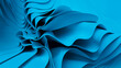 © Robert Kohlhuber/Stocksy - 3D render of an abstract blue wavy cloth