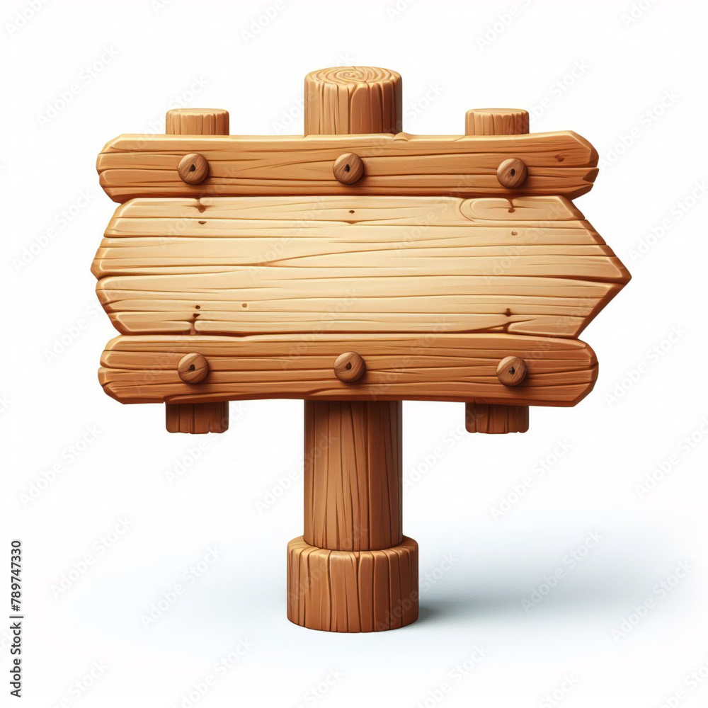 Blank empty wooden rustic signage sign board signpost post wood on ...