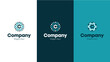 Logo company, corporative brand green