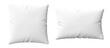 White pillows isolated. 3D image