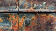 Rusty Metal Car A Grunge Background with Vintage Automotive Vibes. AI Image