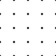 Seamless pattern with black dots with a lot of space between the circles.
