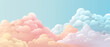 Pastel cloud sky background with good vibrant 