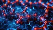 Captivating Molecular Visualizing the Reactive Nature of Halogens in Digital Chemistry Artwork
