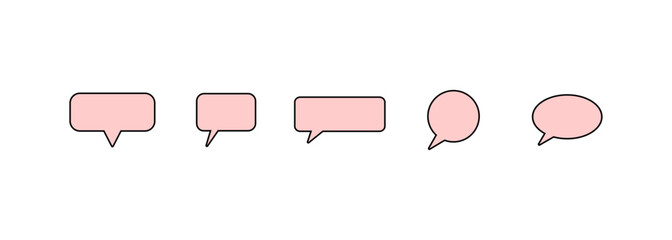 Speech bubble vector icon, talk symbol illustration