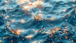 Close up of water with abundant bubbles