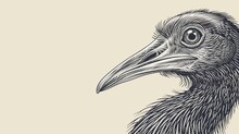  Long Beak, Large, Black Beak