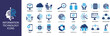 © Designstor09 - Information Technology icon set. Containing cloud computing, IT manager, big data, data analytics, internet, network security and more. Solid vector icons collection