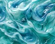 Gentle swirls of blue and green merging seamlessly on a canvas ,close-up,ultra HD,digital photography