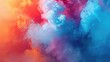 Vibrant Burst Dynamic Colored Smoke Unleashes A Whirlwind Of Color Background