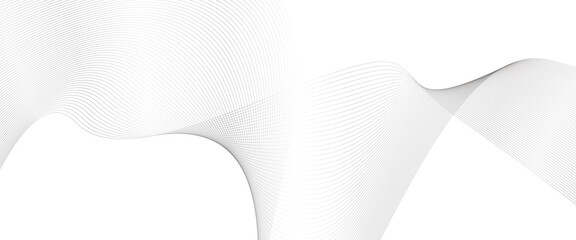 Poster - Vector abstract wave Transparent background, flowing wave line, abstract wave line for banner, template, wallpaper background with wave design.