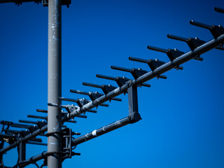 pylon against blue sky