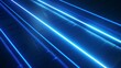 Digital linear blue tech lines with glowing lighting, technology enhancements