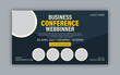 Annual Business Conference webinar social media post template banner design. online conference webinar stunning design