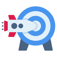 Poster - mission vector icon flat style. Perfect for website, application, commerce, presentation, logo and more. vector icon design color style