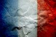 Grunge flag of France background