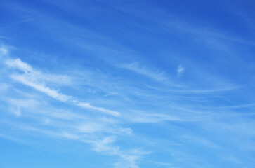 Wall Mural - White clouds in blue sky