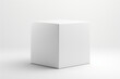 © Anayat - White box mockup isolated on white background. 3D rendering.