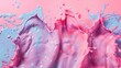 pink and blue paint colliding