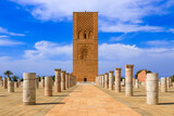 Fototapeta Na sufit - Rabat, Morocco. Hassan Tower a popular tourist attraction and a UNESCO World Heritage Site.