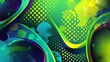 Colorful green gradient fluid flow shape background, abstract background with the colorful mesh color, modern background in gradients color and liquid of the texture