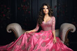 © Neha - young indian woman wearing traditional pink maxi gown