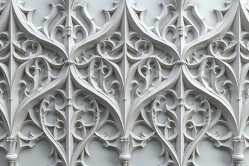 Poster - sophisticated classical 3d pattern. gothic ornament. inspired by the gothic architecture. background