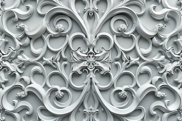 Poster - sophisticated classical 3d pattern. gothic ornament. inspired by the gothic architecture. background