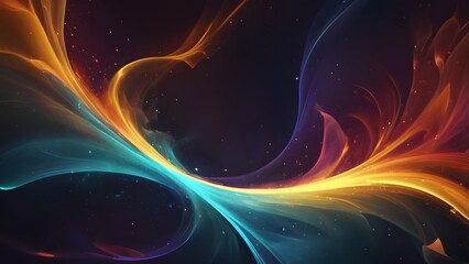 colorful cosmic outer space on dark background