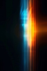 Poster - Contrasting Light Streaks Overlay for Photos