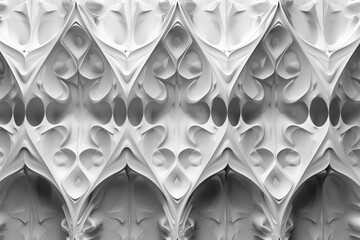 Poster - Sophisticated classical 3d pattern. Gothic ornament. inspired by the gothic architecture. Background image. Created with Generative AI technology.