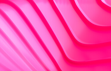 Aufkleber - Abstract vivid summer geometric line curve shape background. 3d rendering.