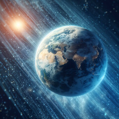 Wall Mural - earth under the solar rain