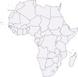 map of africa in front of a white background