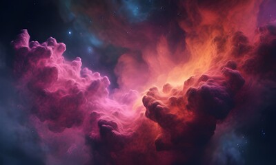 Hues vibrant clouds color