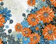 Textur mit Blumen als Hintergrund 